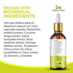 Organic Veda Moringa Face Oil dropper for precise dosing