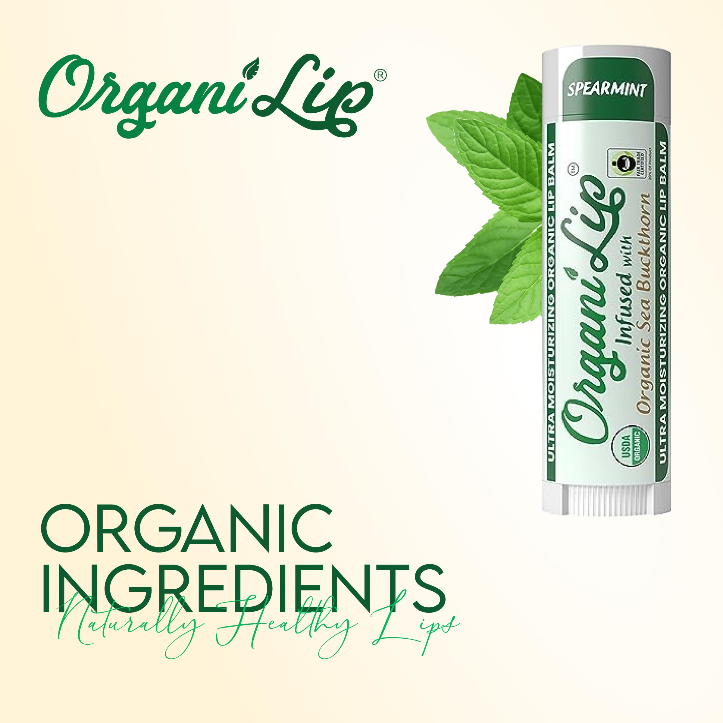 OrganiLip 3-pack packaging close-up shows compact travel-friendly design.