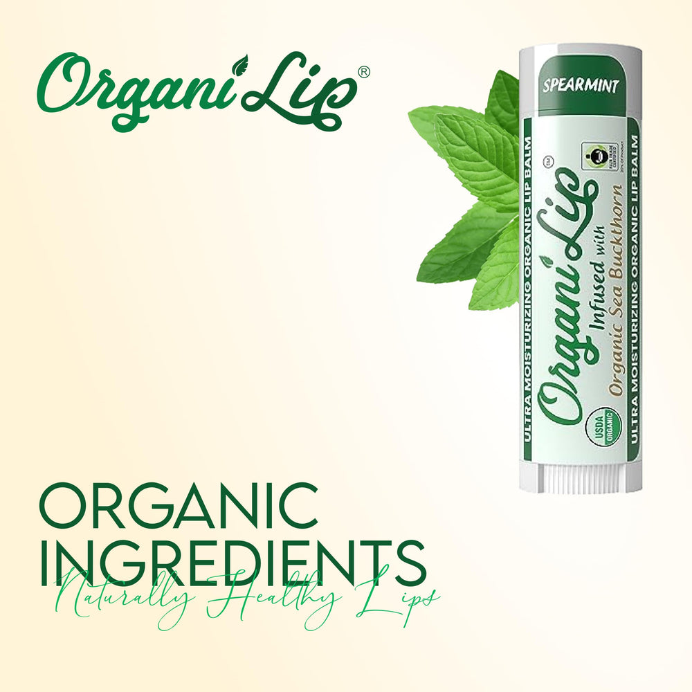 OrganiLip 3-pack packaging close-up shows compact travel-friendly design.