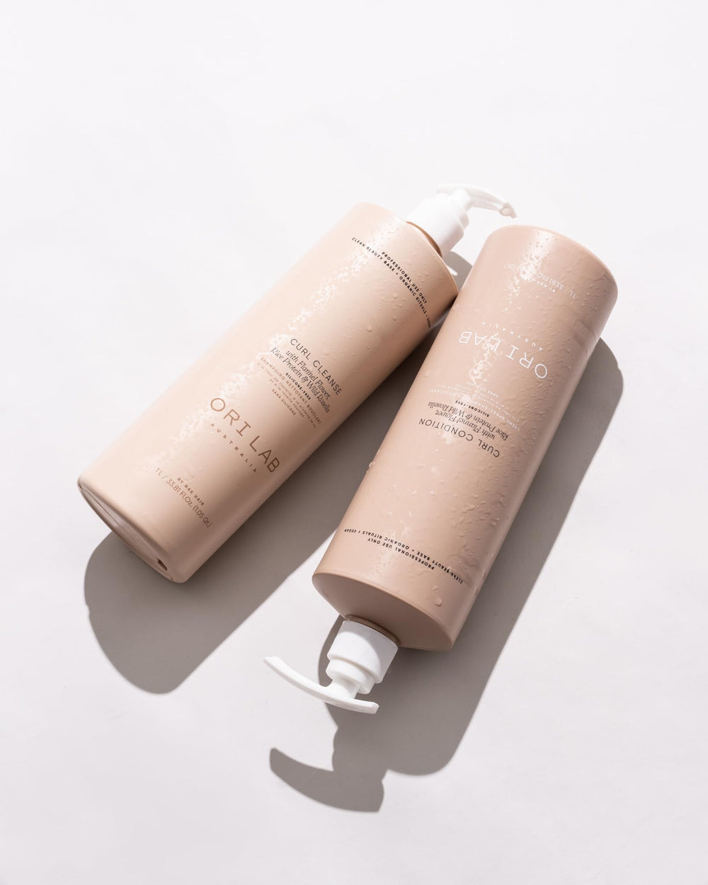 ORI LAB Curl Cleanse lather shows creamy plant-based base for curls