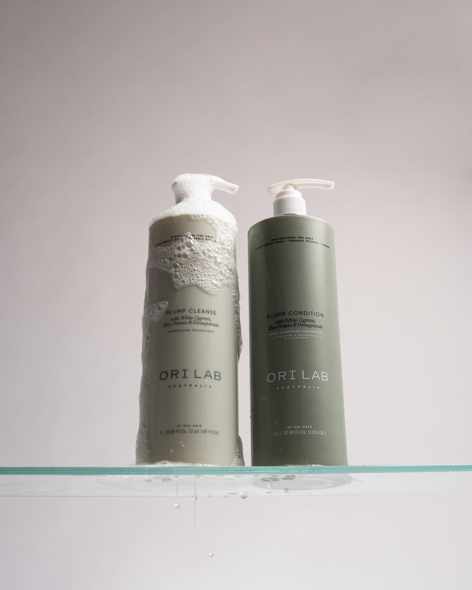 ORI LAB Plump Cleanse bottle cap close-up highlighting vegan, clean beauty