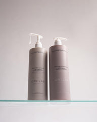 ORI LAB Restore Cleanse label close-up showing certifications and organic ingredients.