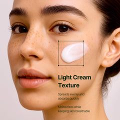 Orien Mugwort Zero Film Moisturizer texture close-up showing smooth, non-greasy finish