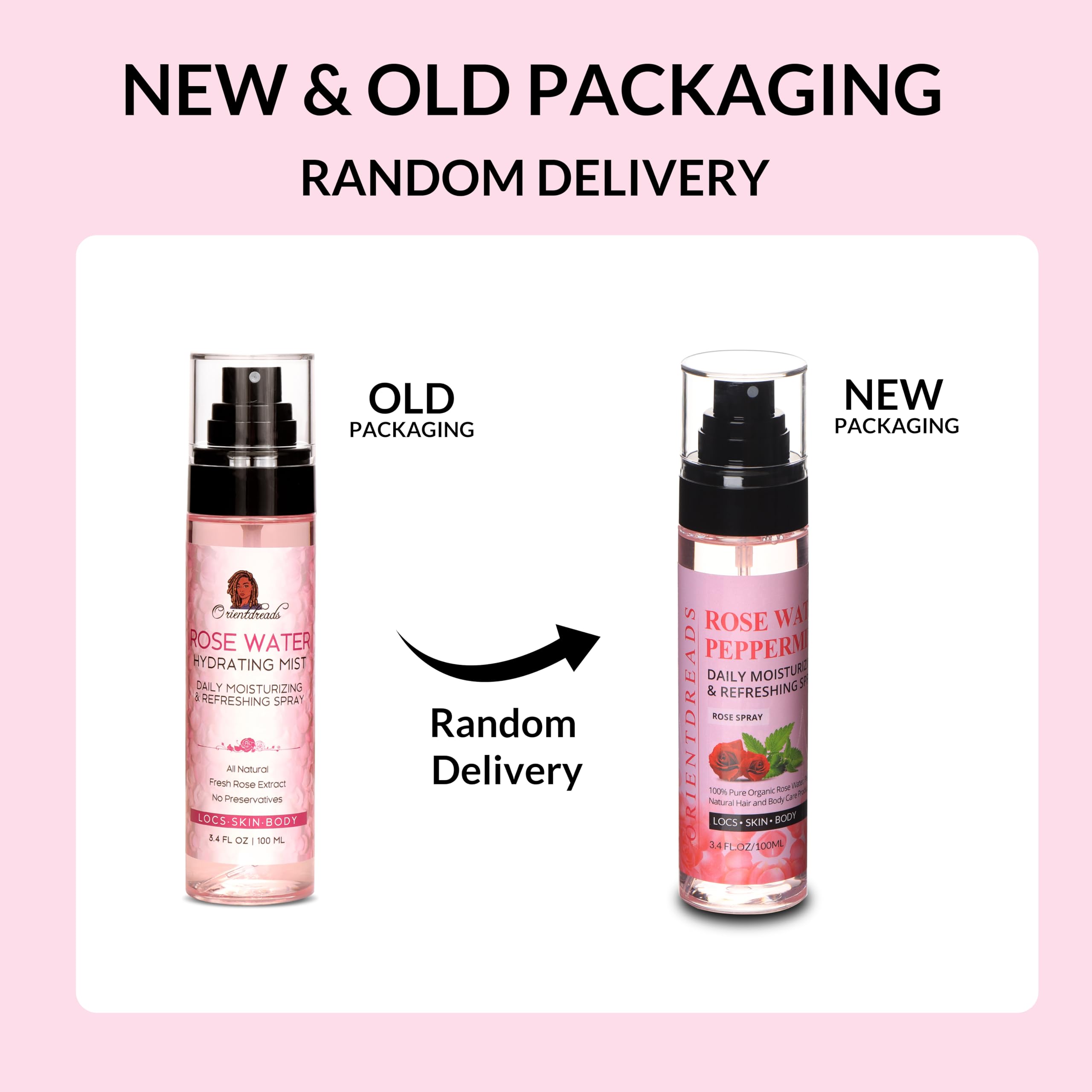 Orientdreads glow with rose water mist on locs and skin.