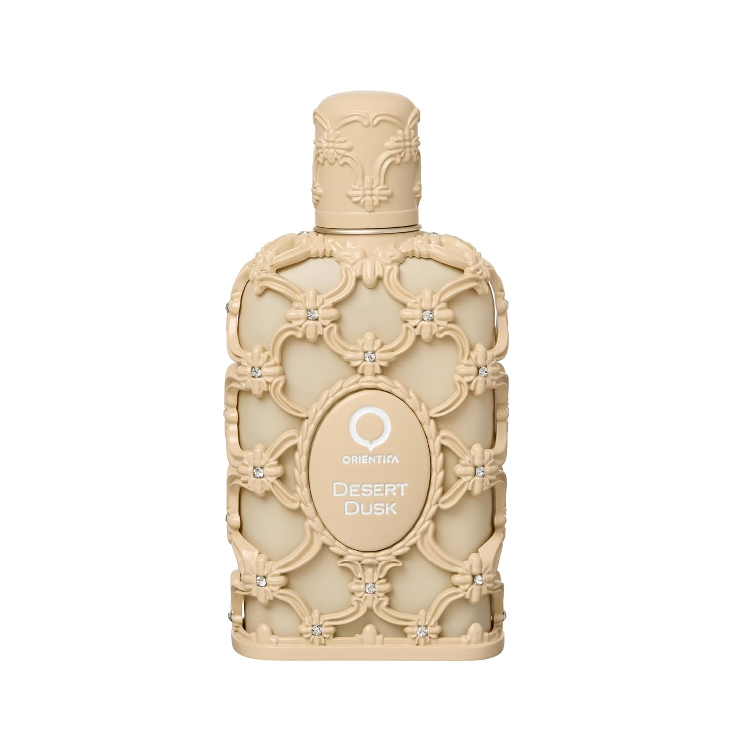 Orientica Desert Dusk top notes of white flowers create a calming opening
