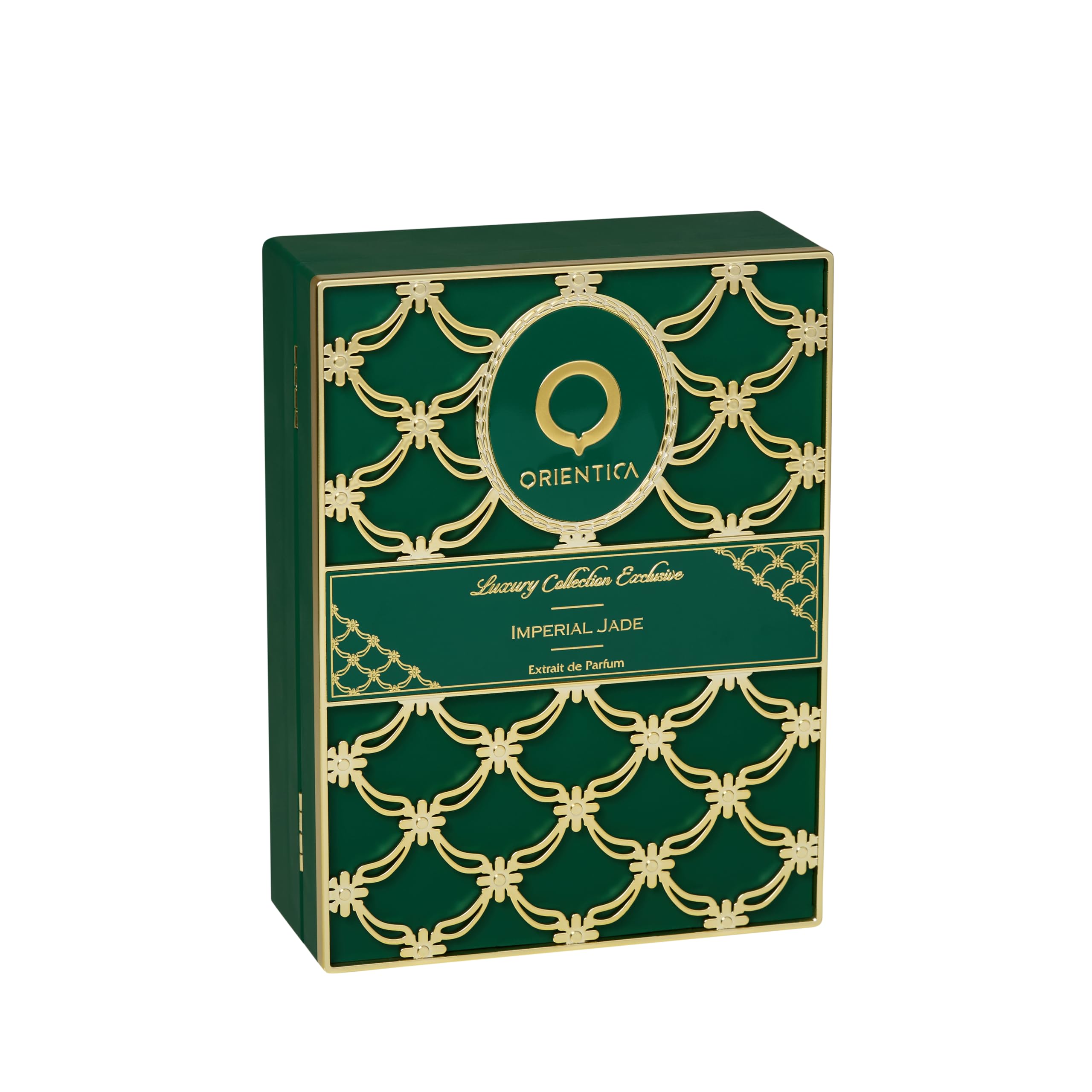 Orientica Imperial Jade base notes of musk and ambergris add lasting warmth and depth