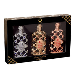 Orientica Luxury Collection 3pc gift set featuring Amber Rouge, Royal Amber, and Royal Bleu—great for gifting.