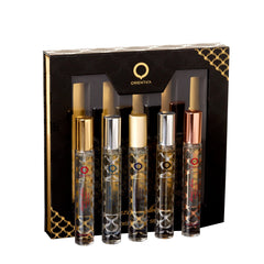 Orientica Amber Rouge mini bottle with warm amber notes for evening wear