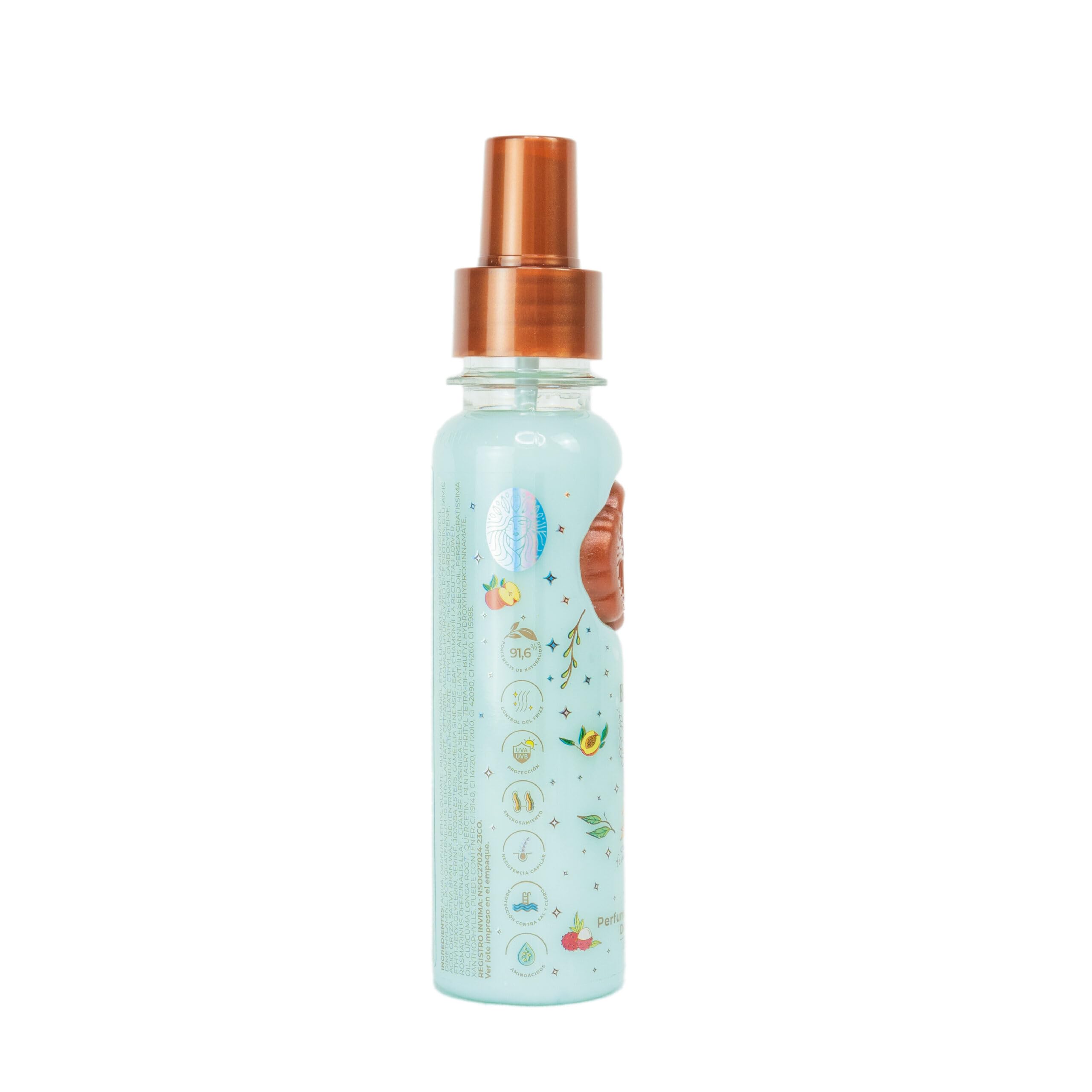 Origen Botánico heat protection spray light mist shields hair from sun and heat