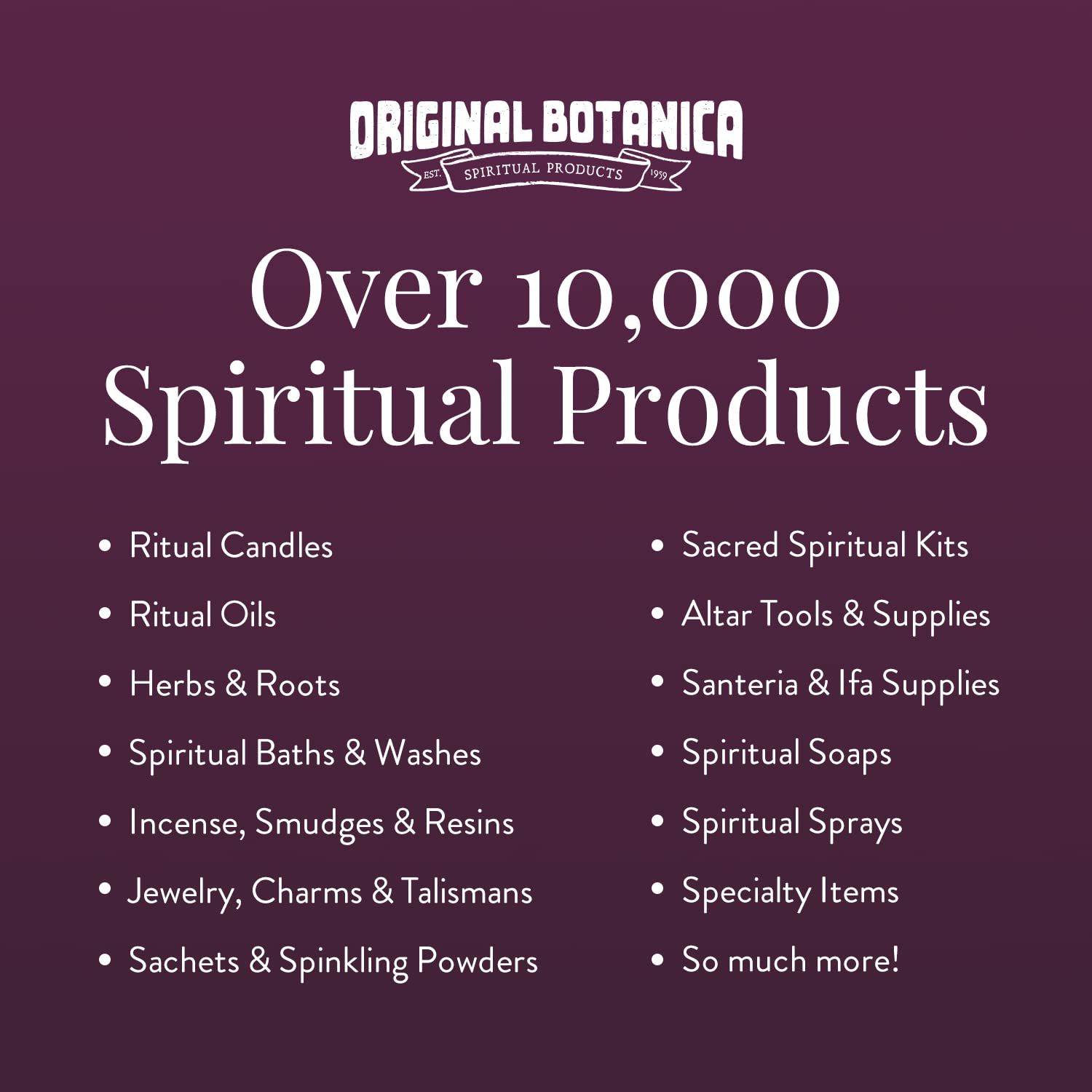 Original Botanica African Powers soaps displayed with ritual items suggesting focused energy