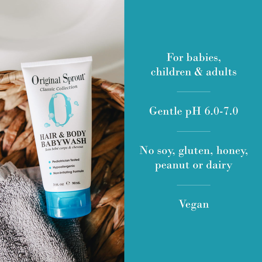 Original Sprout vegan cruelty-free packaging, free from parabens and phthalates