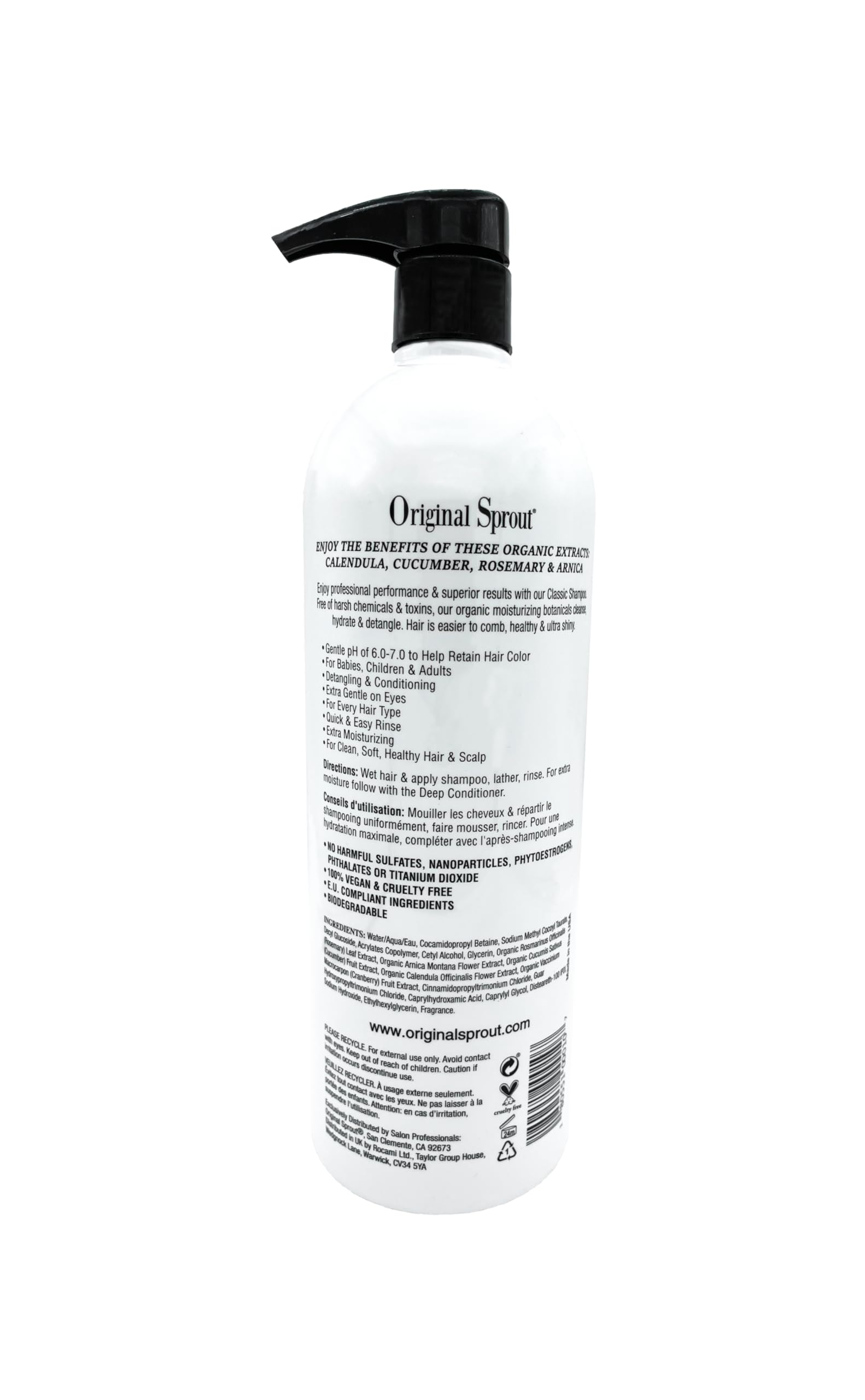 Original Sprout Classic Shampoo safe for color-treated hair and gentle for daily use.