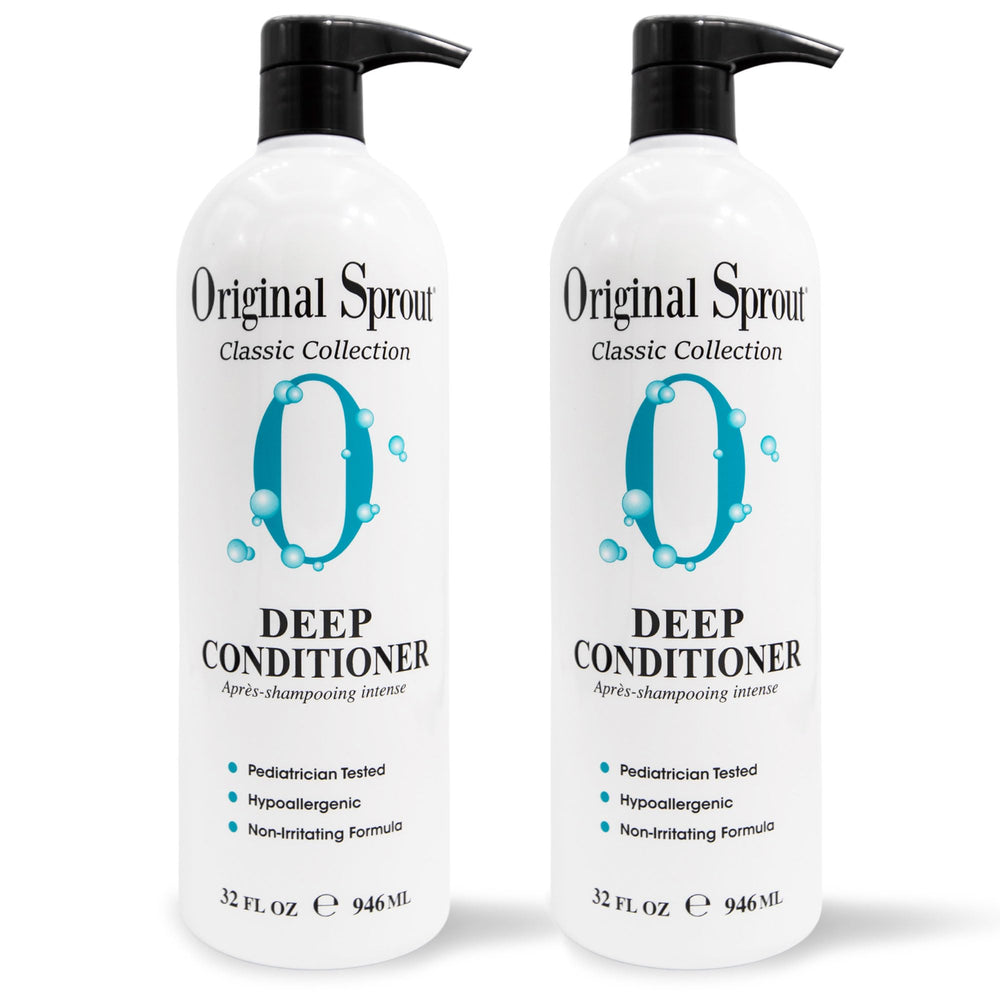 Original Sprout Deep Conditioner bottle front view, two-pack 32 oz for family use