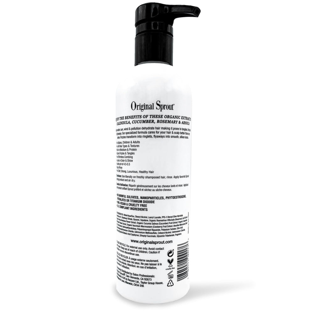Original Sprout Deep Conditioner ingredient spread highlights kukui oil and calendula for nourishment.
