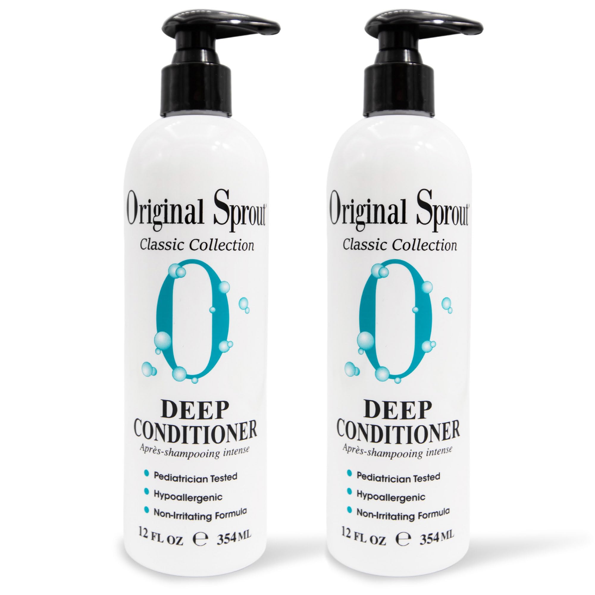 Original Sprout Deep Conditioner two-bottles for convenient family conditioning.