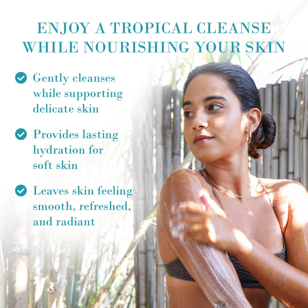 Original Sprout Island Bliss Body Wash pump dispenser delivering gentle hydration for anytime body cleansing.
