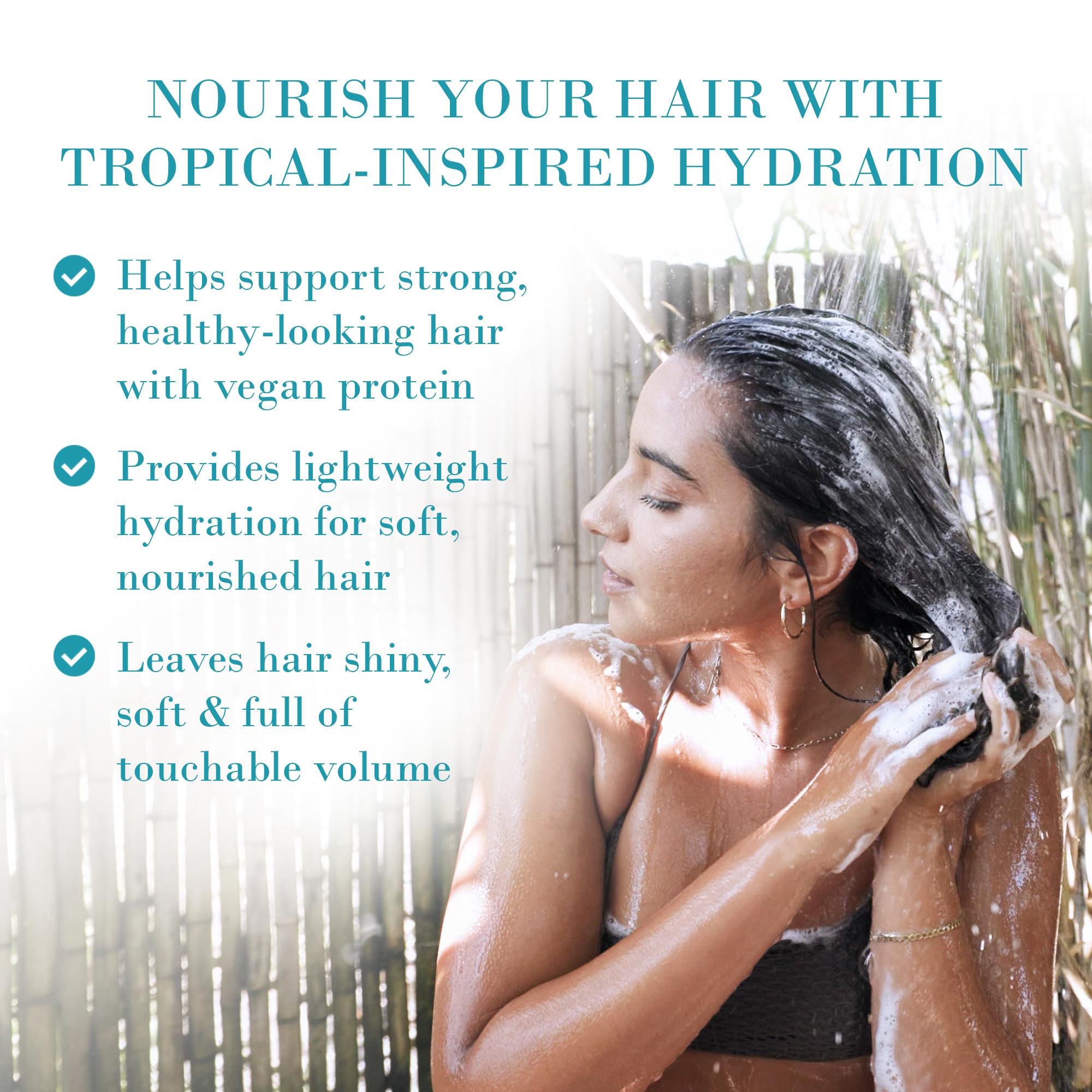 Original Sprout Island Bliss Shampoo pour showcases easy dispensing for daily cleansing.