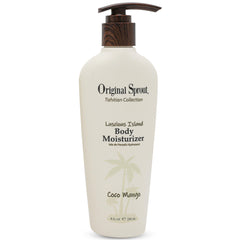 Original Sprout Luscious Island bottle shows fast-absorbing hydration for daily use