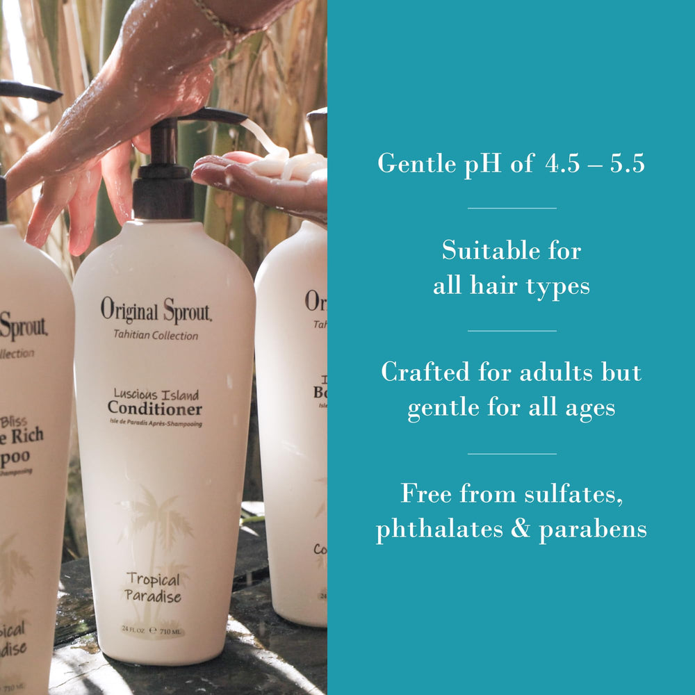 Original Sprout Luscious Island conditioner with jojoba and cucumber for softness