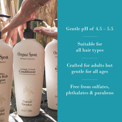 Original Sprout Luscious Island conditioner with jojoba and cucumber for softness