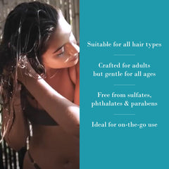 Original Sprout Luscious Island Hair Masque jojoba protein visual highlights nourishing benefits.