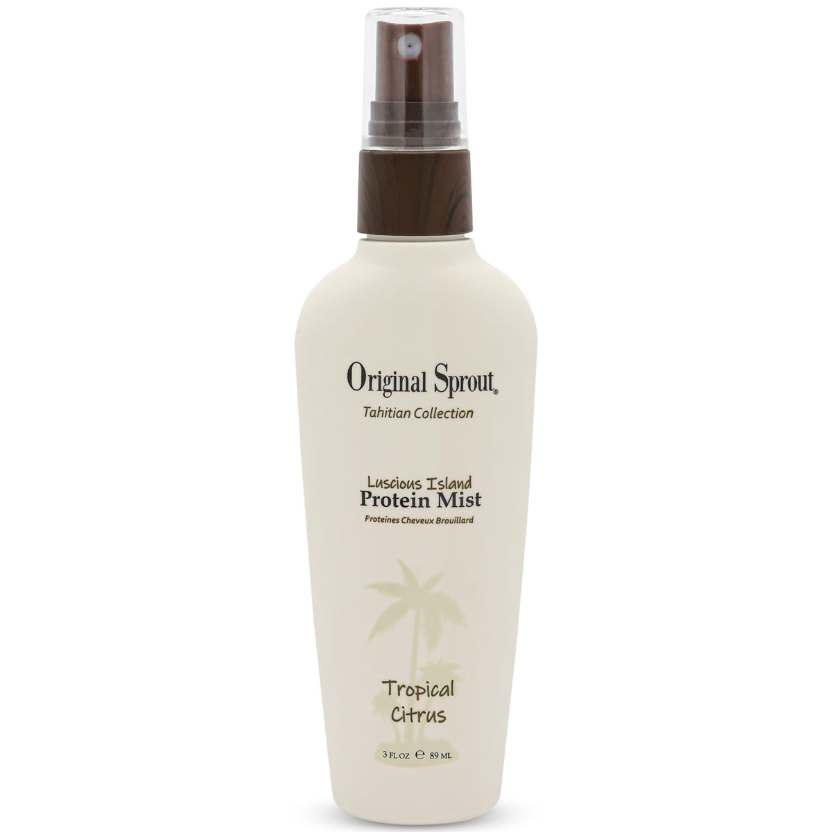 Original Sprout Luscious Island Protein Hair Mist bottle showing lightweight hydration for all hair types