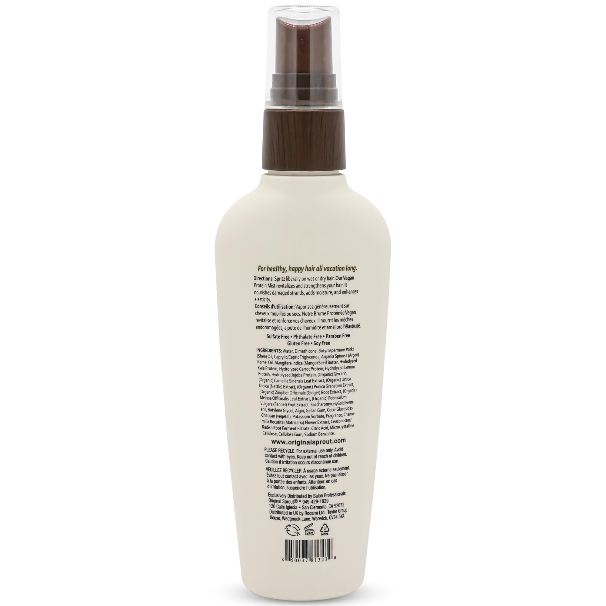 Original Sprout Luscious Island daily-use mist with tropical citrus aroma refreshes hair