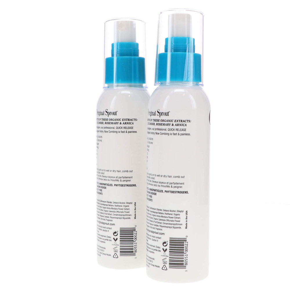 Original Sprout Miracle Detangler ingredients close-up showing natural components.