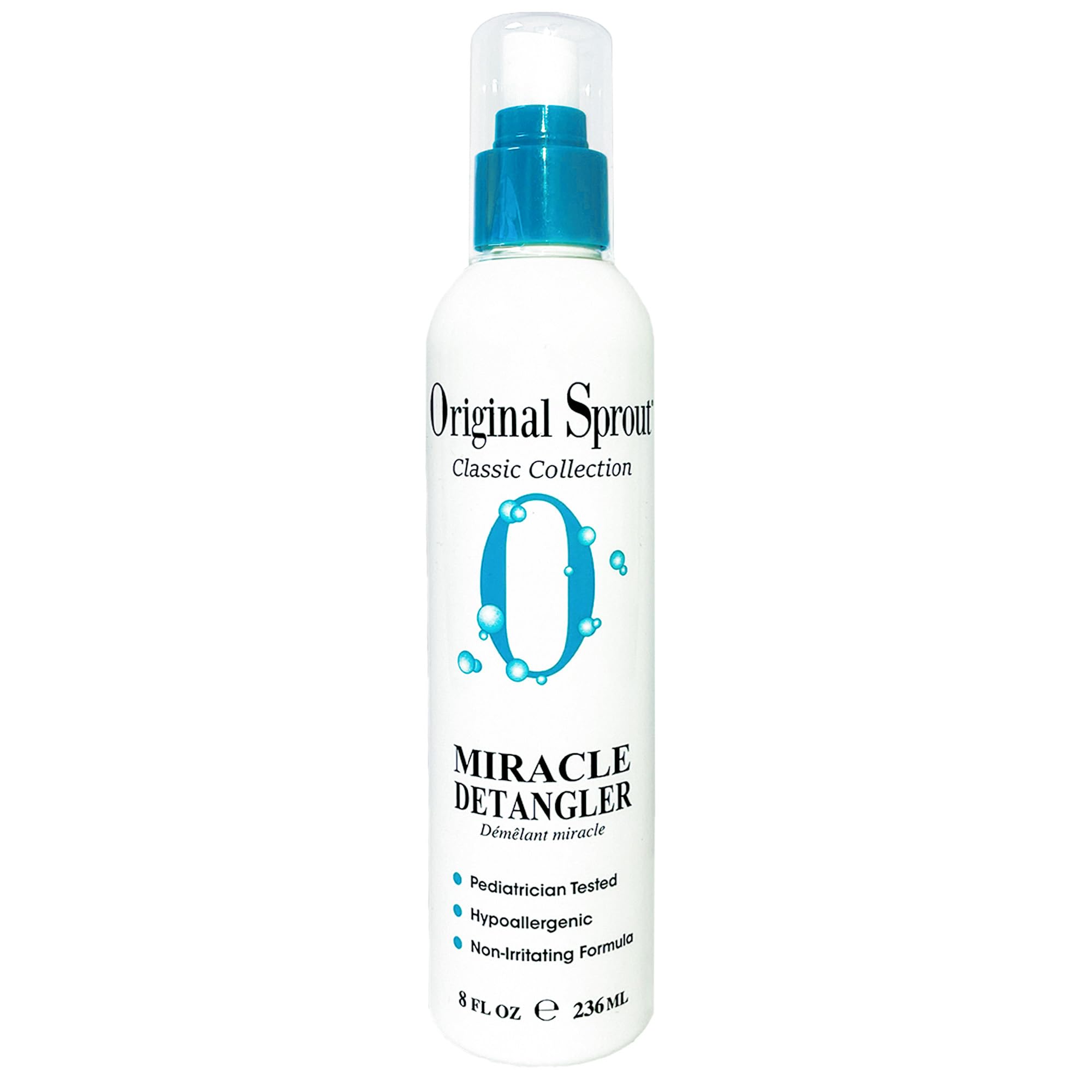 Original Sprout Miracle Detangler Spray bottle ready for detangling and smoothing.