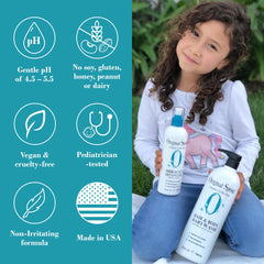 Original Sprout Miracle Detangler Spray label close-up highlighting ingredients.