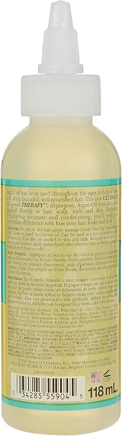 Originals by Africa's Best Therapy Argan Oil on scalp for hydration and smoothing