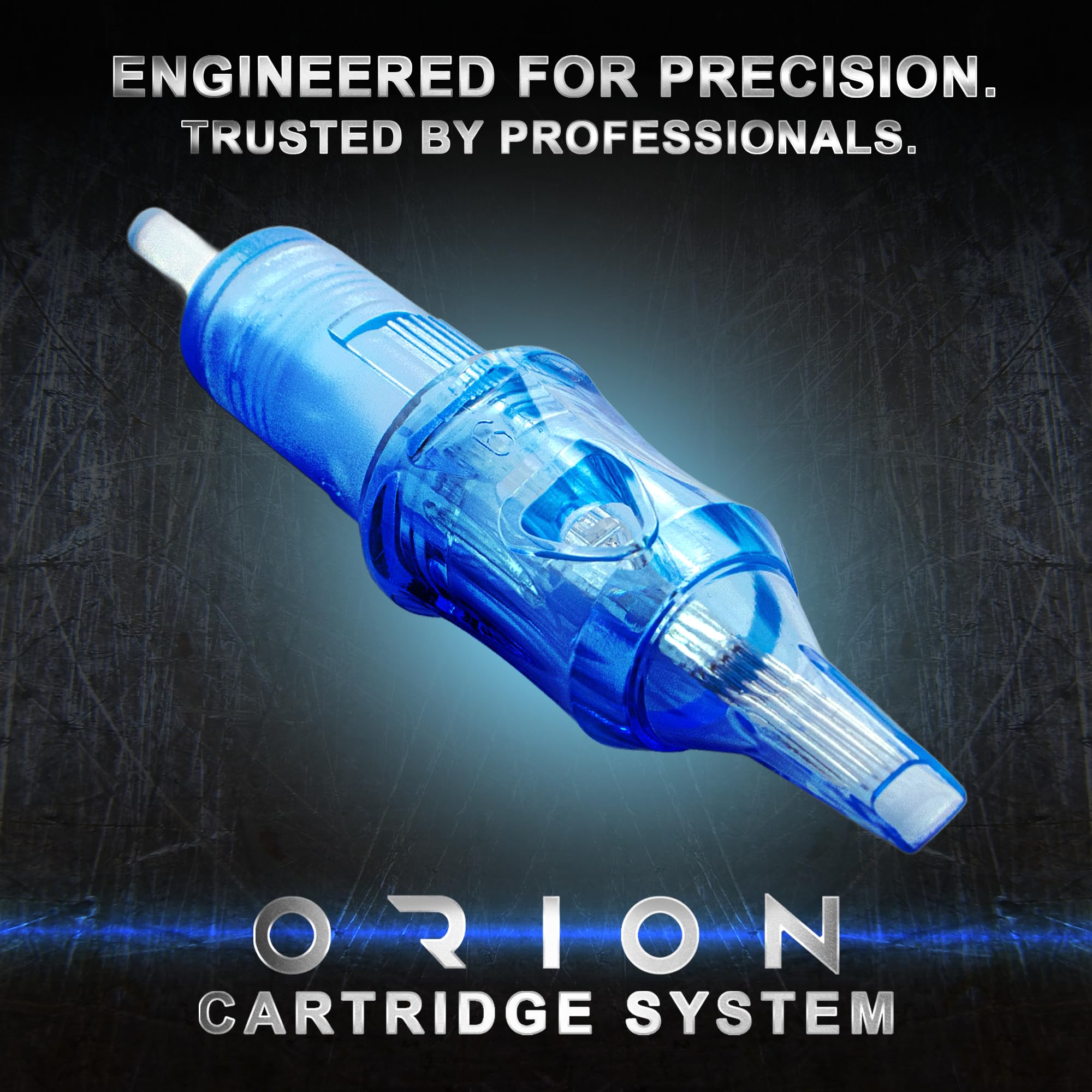 Orion Tattoo Cartridges size 12 liner close up for crisp lines.