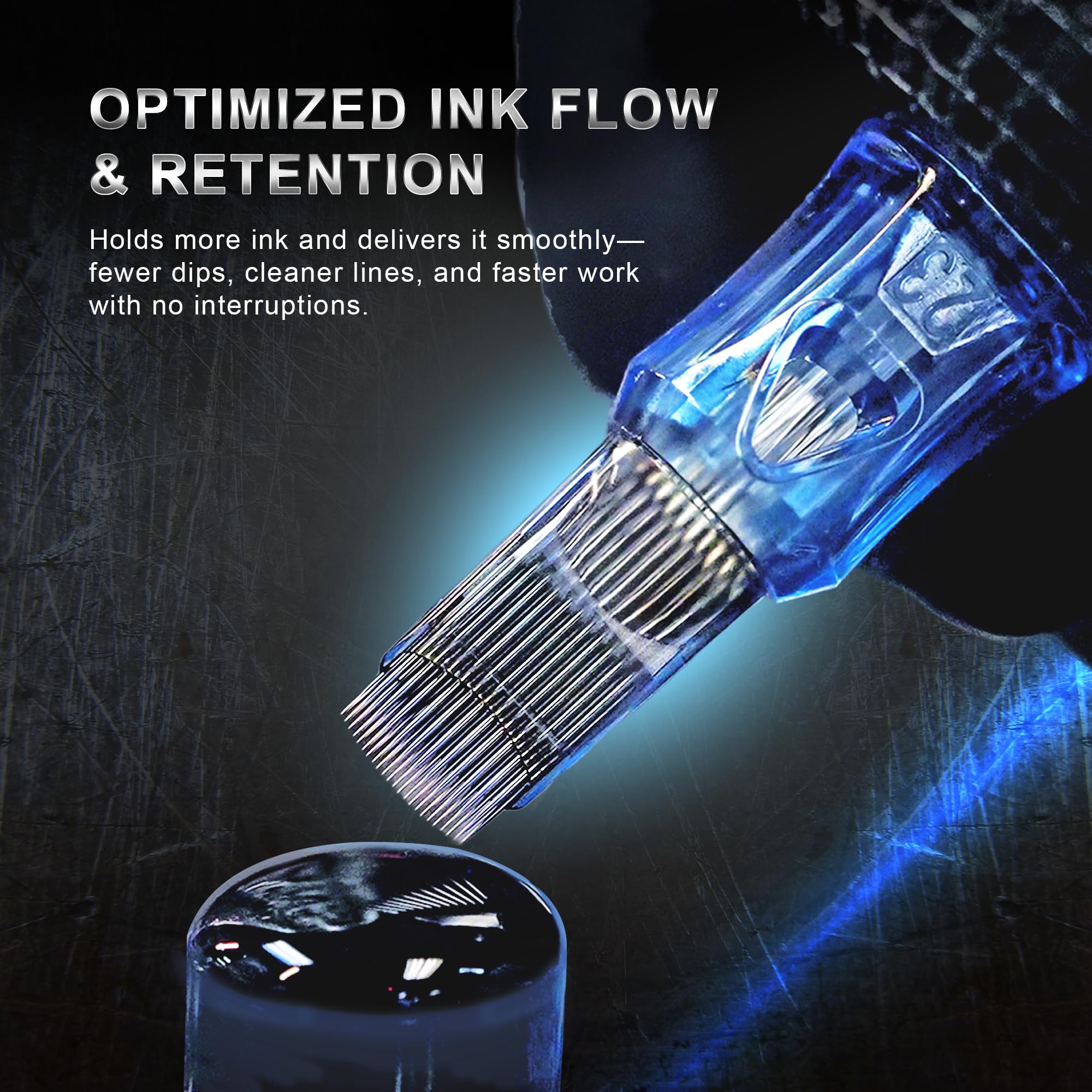 Orion Tattoo Cartridges size 3rl cartridge designed for precise outlining.