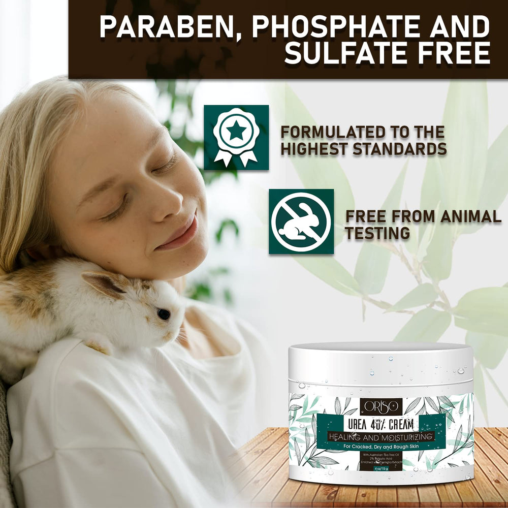 ORISO Urea Cream 40% salicylic acid enables gentle exfoliation for callus removal.