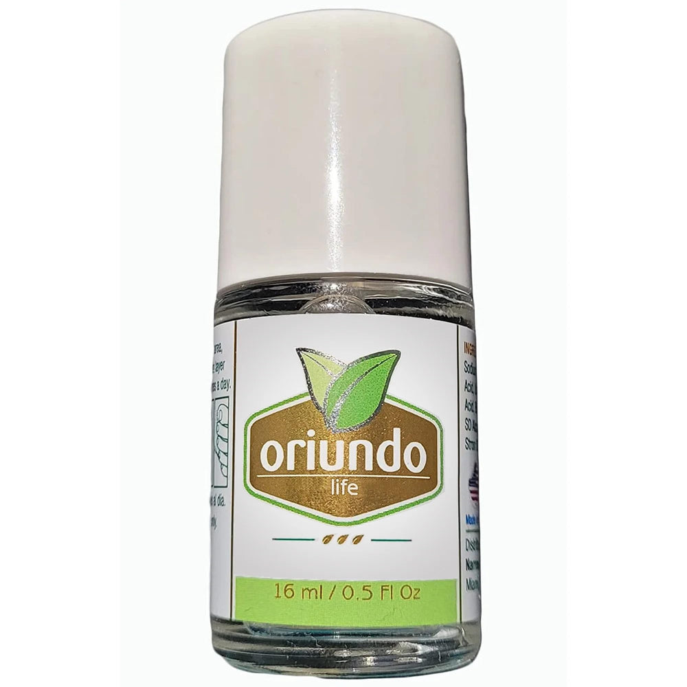 Oriundo Life Nail Treatment bottle application demonstrates targeted care for affected nails.