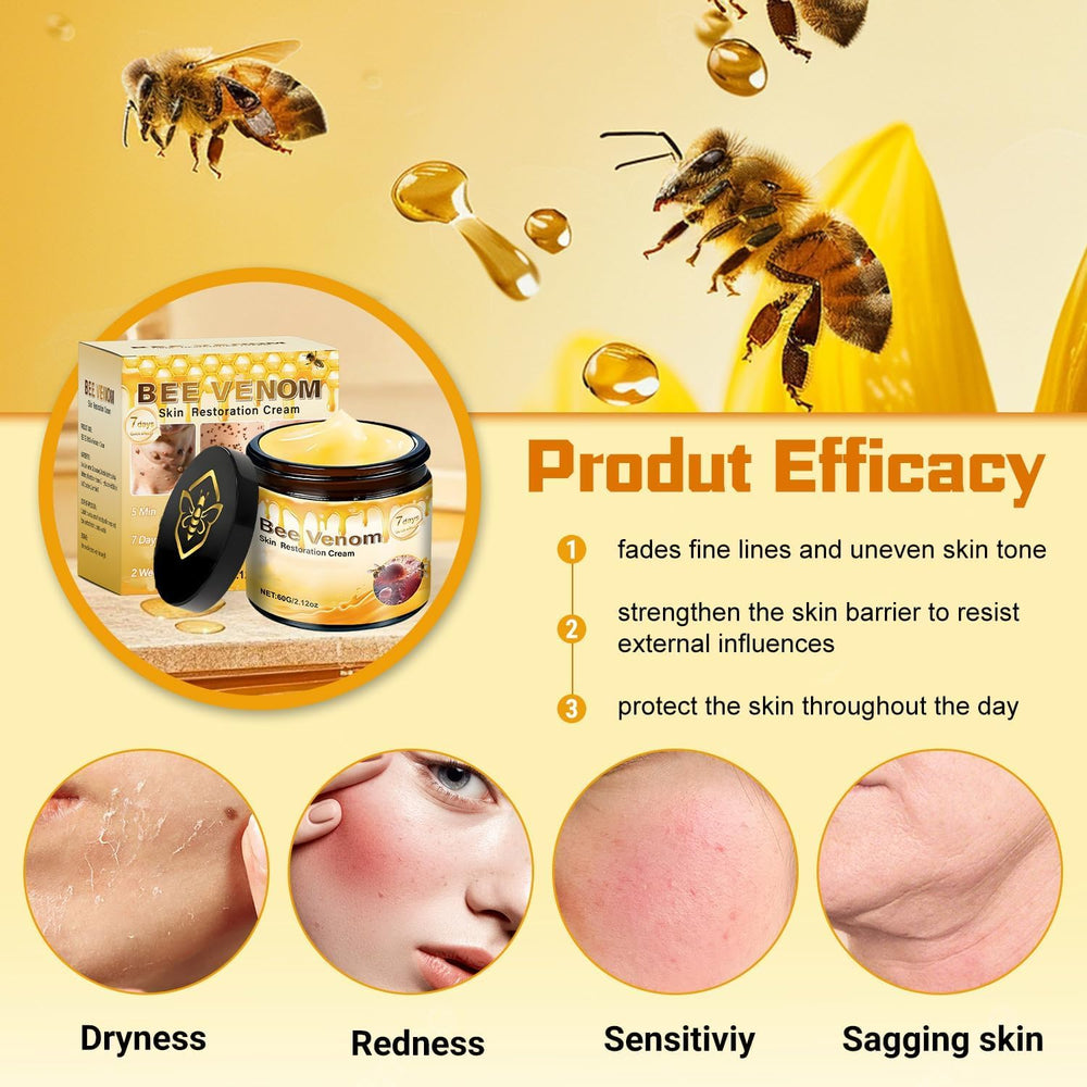 Orlador Bee Venom Cream being applied for quick hydration.