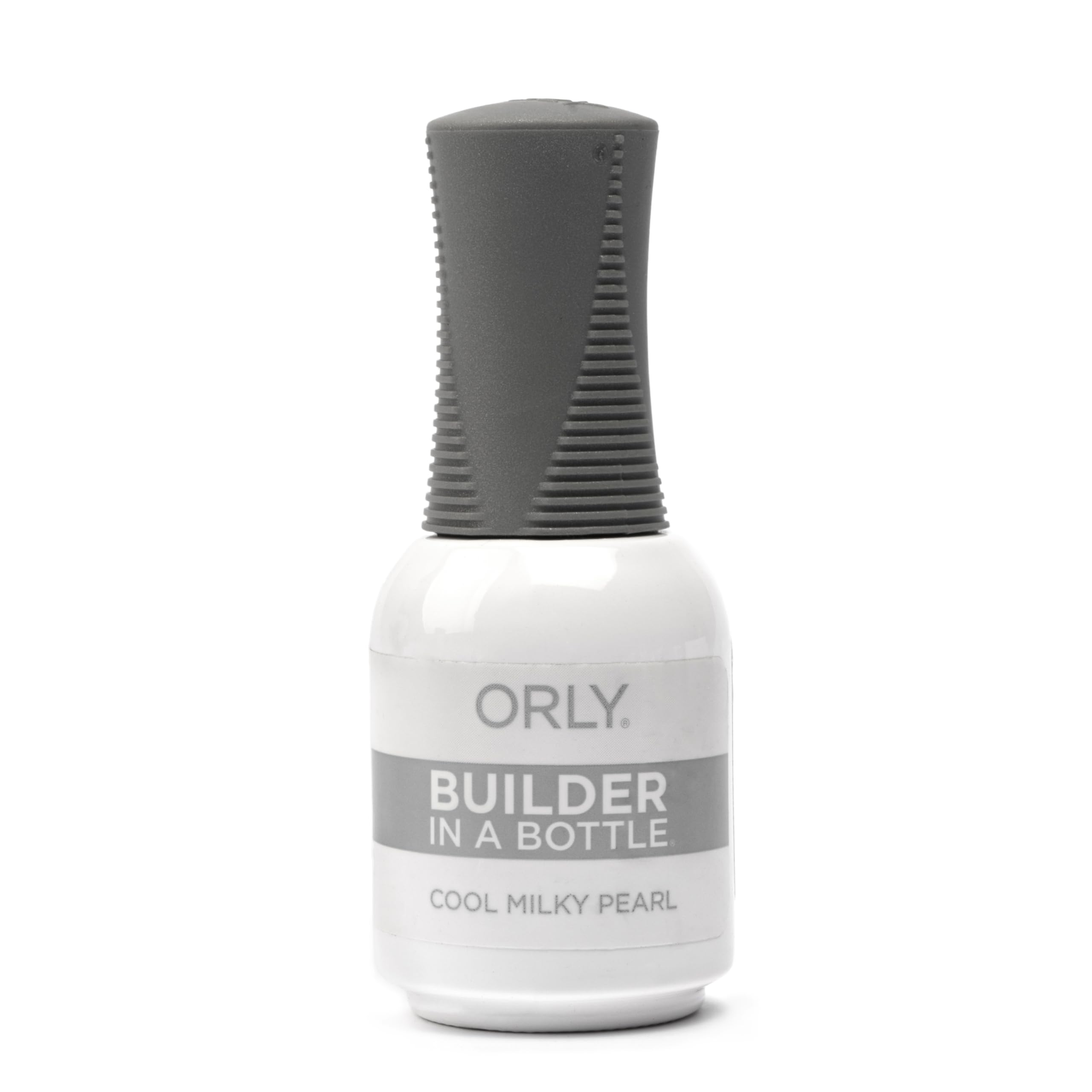 Orly GELFX Builder in a Bottle Cool Milky Pearl bottle, self-leveling for smooth nail extensions.