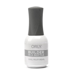 Orly GELFX Builder in a Bottle Cool Milky Pearl bottle, self-leveling for smooth nail extensions.