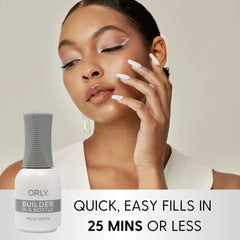 Orly GELFX Milky White swatch demonstrates even coverage and sculpting control.