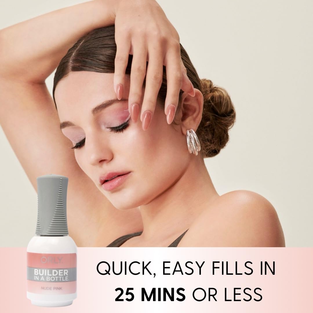 Orly GELFX Nude Pink brush application for smooth sculpting