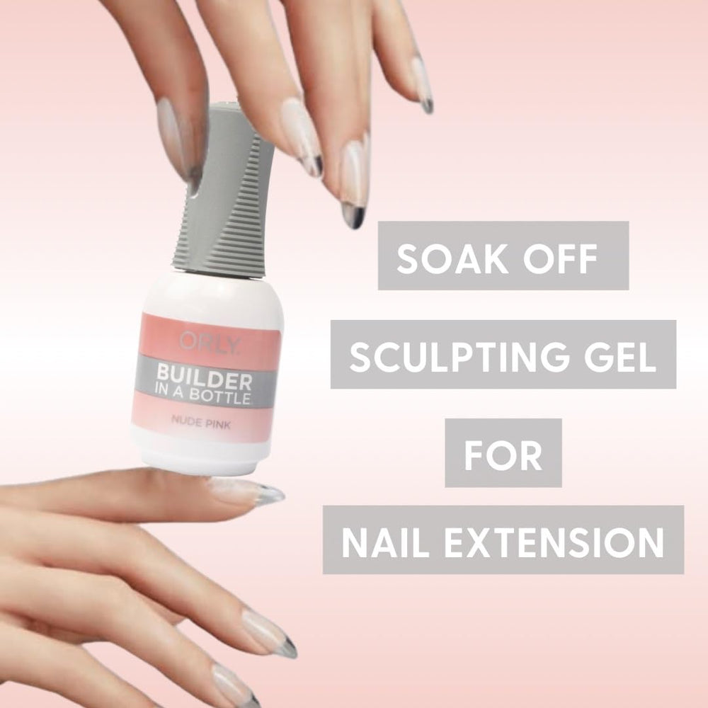 Orly GELFX Nude Pink pour demonstrates self-leveling consistency