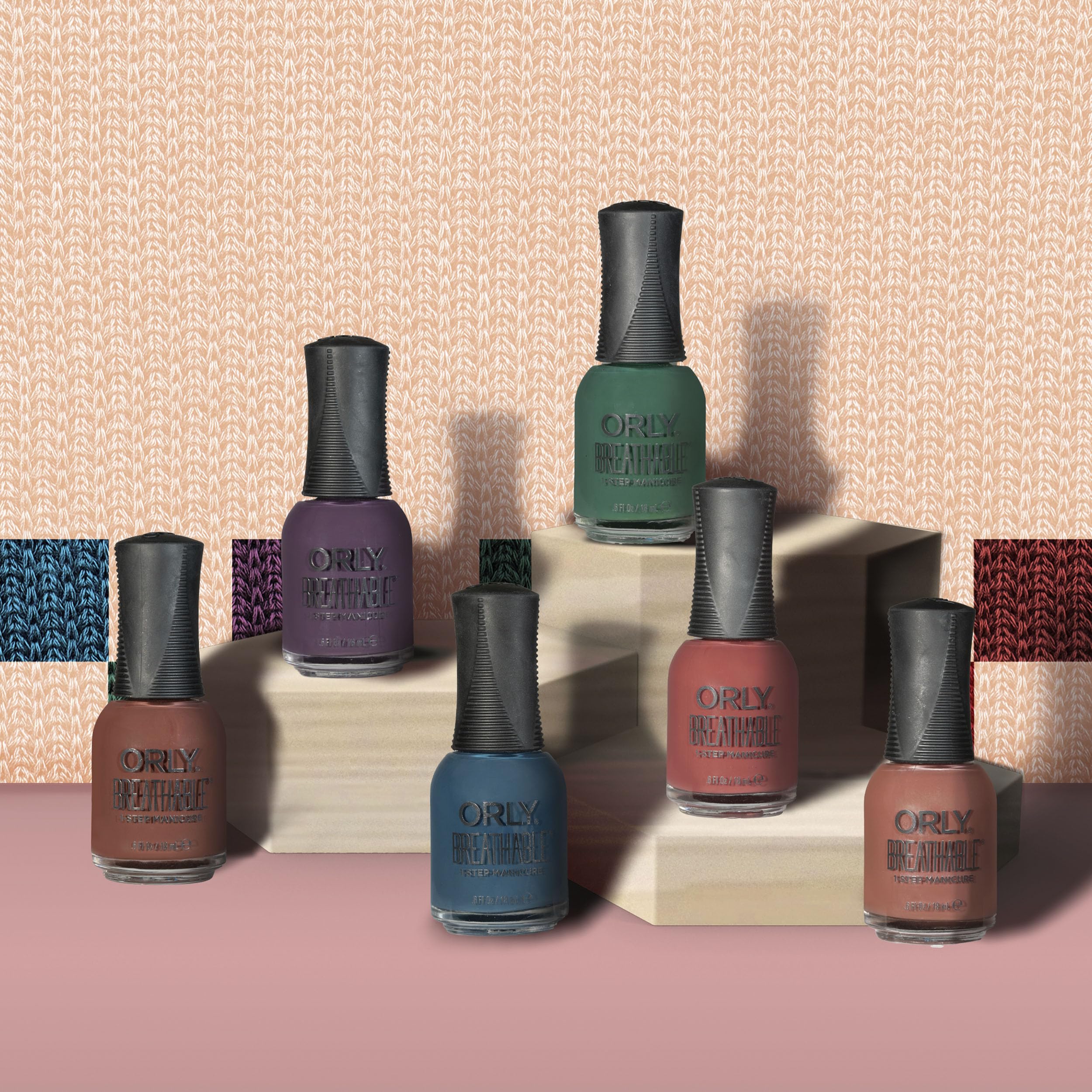 Vernis Orly respirant, nuance poussière rose, manucure douce et neutre.