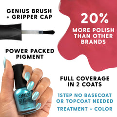 Vernis Orly respirant, nuance sable-gris, fini élégant et discret.