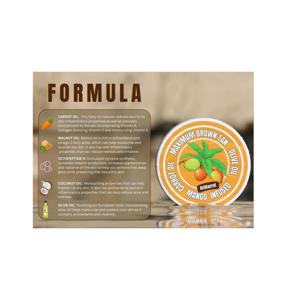 OroCarrot carrot and olive oil infusion drops highlight rich hydration.
