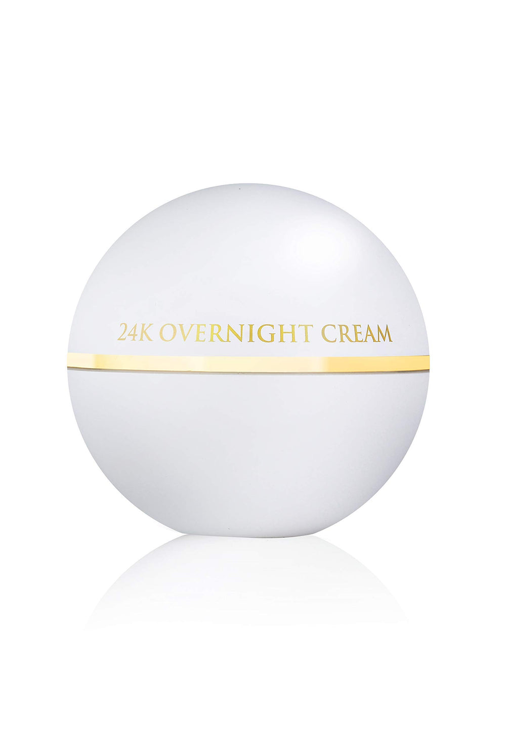 Closeup of gold flakes in Orogold 24K overnight cream.