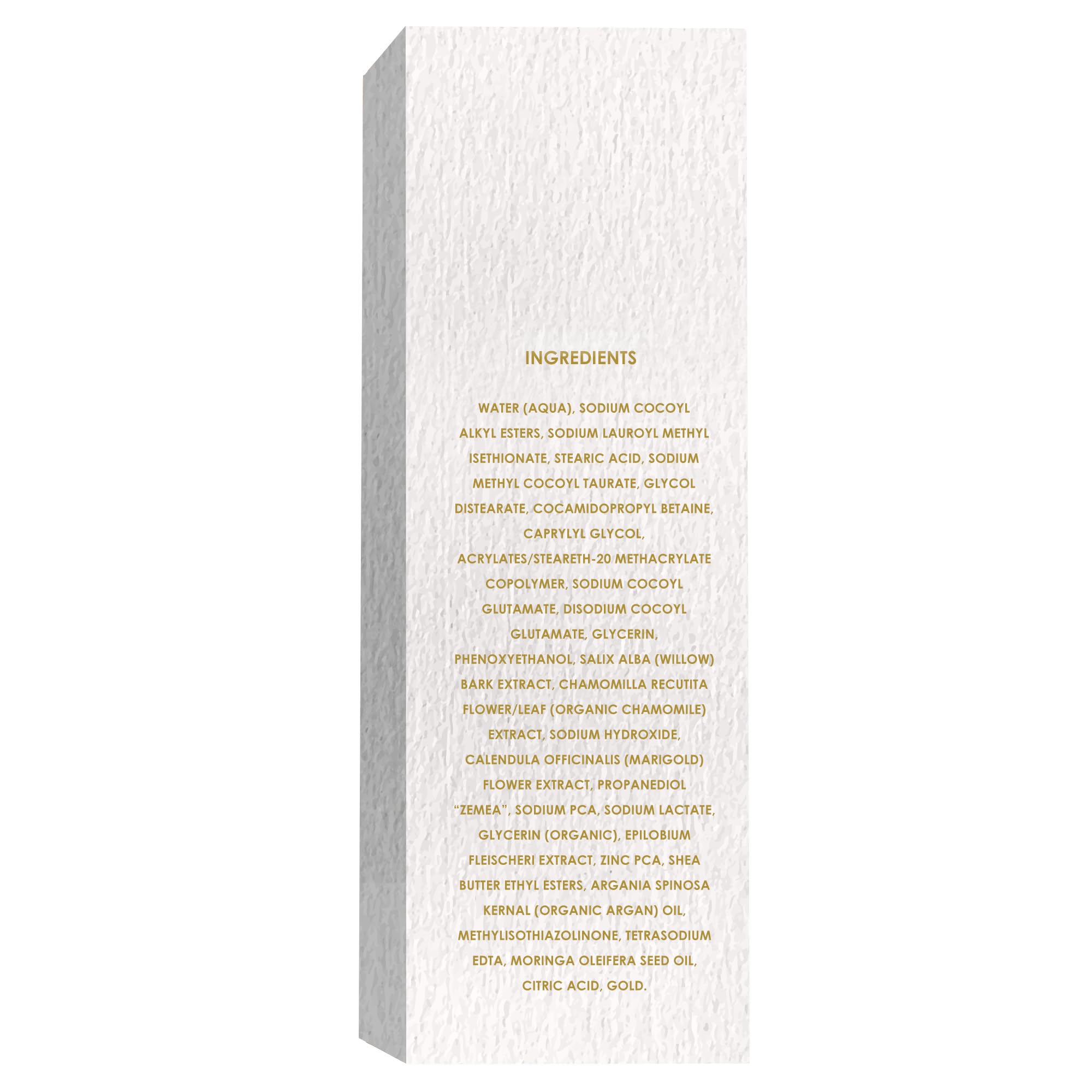 Gentle foam application for soft, clean skin without irritation.