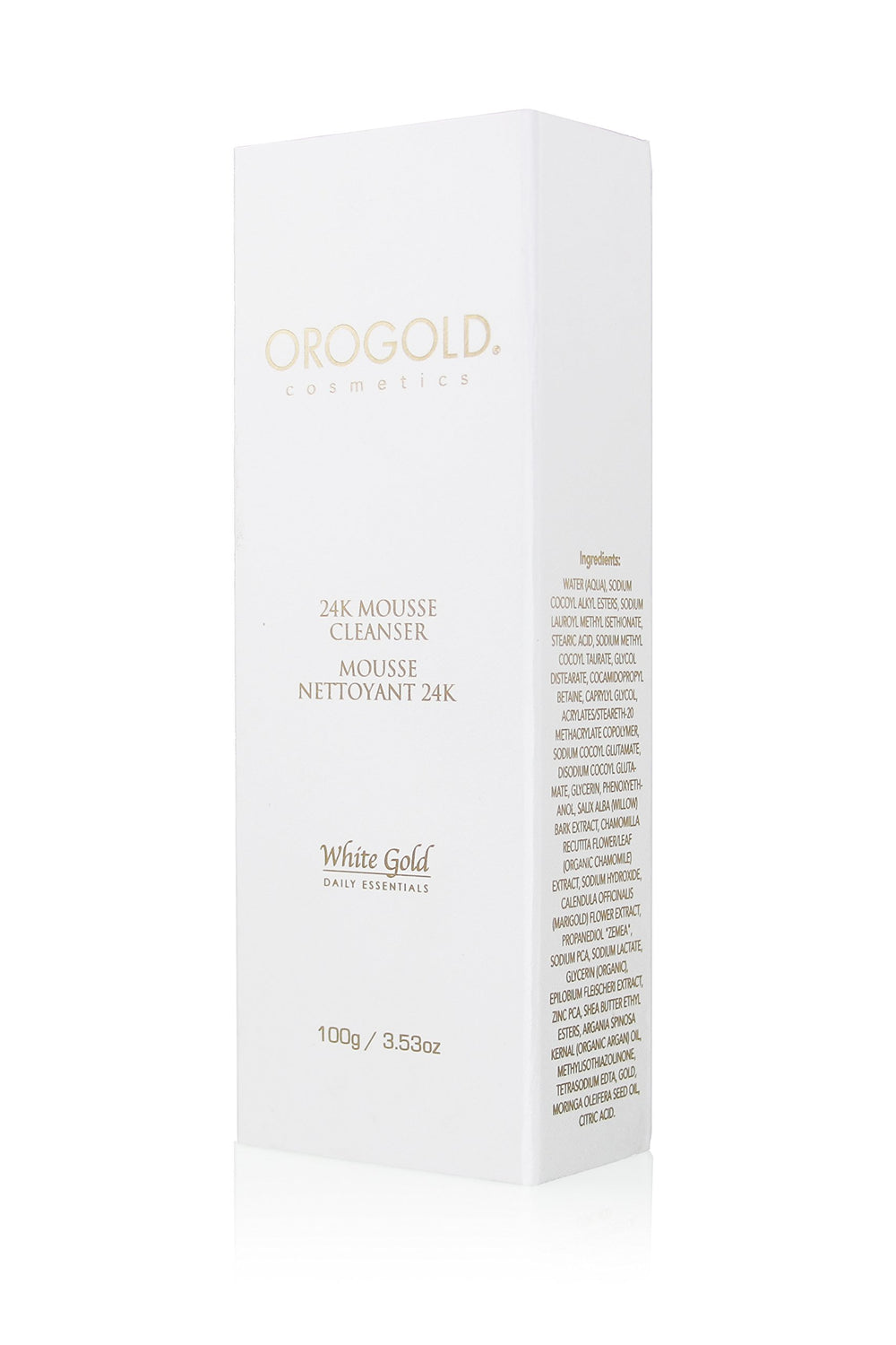 Luxurious texture with subtle gold accents in product shot.
