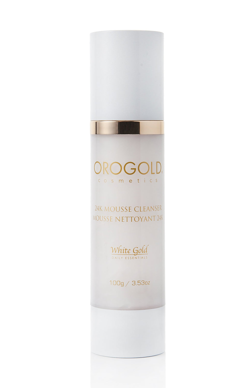 Minimalist bottle design ideal for travel and vanity.