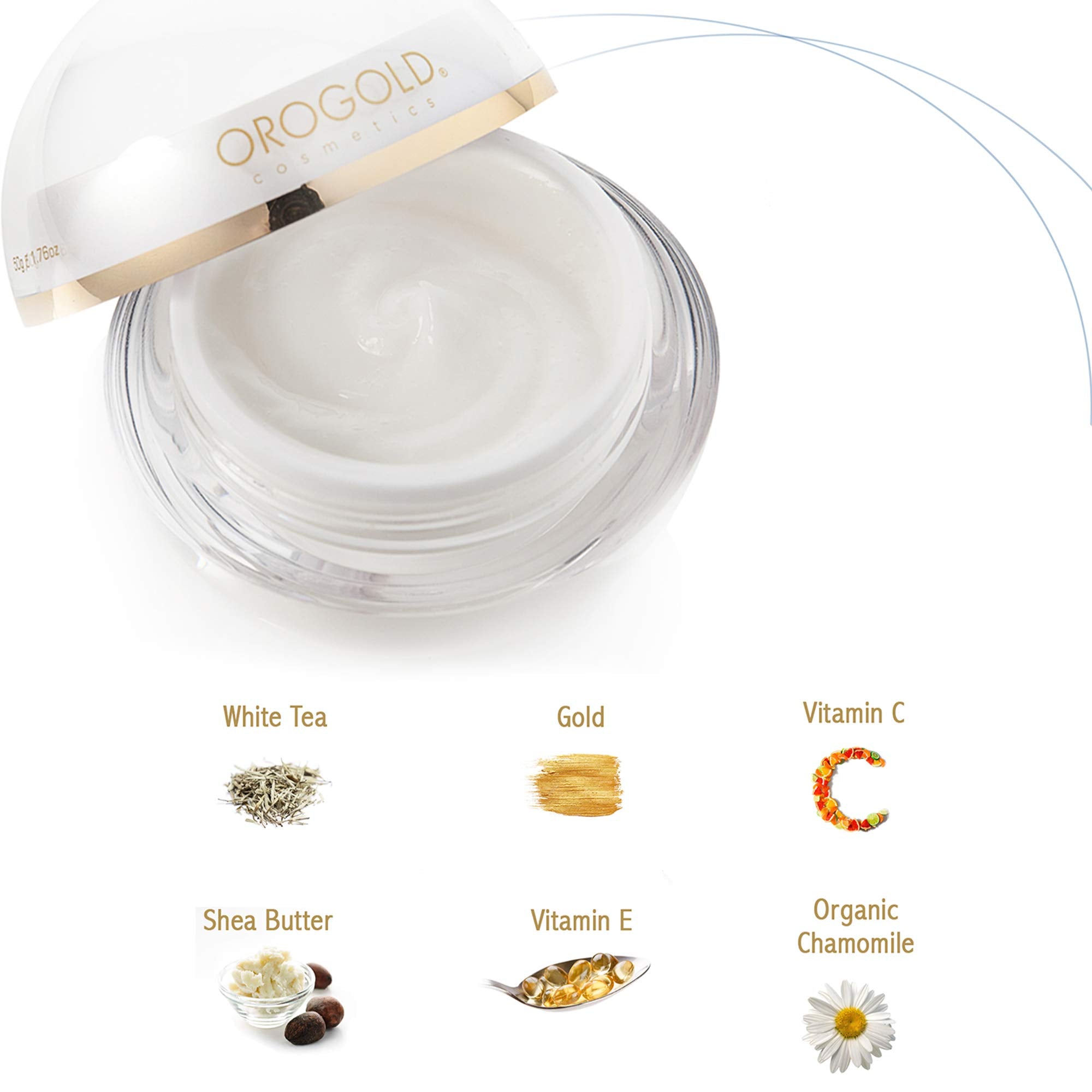 Orogold White Gold Day Moisturizer gentle morning application