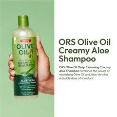 ORS Aloe Vera plant source aids hydration and nourishment.